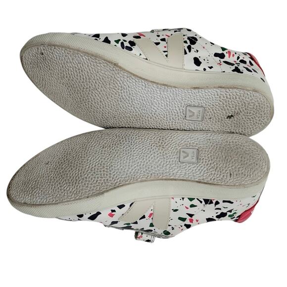 Veja Womens Esplar Leather 3 Lock Sneakers Terrazzo Paint Splatter Size US 8 - Picture 12 of 12
